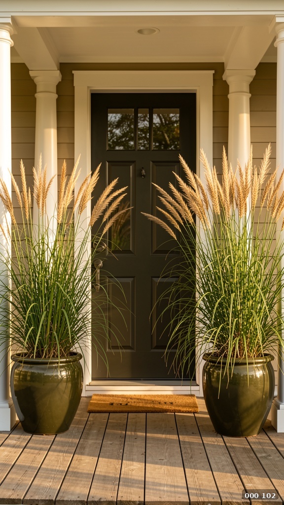 Symmetrical grass pair