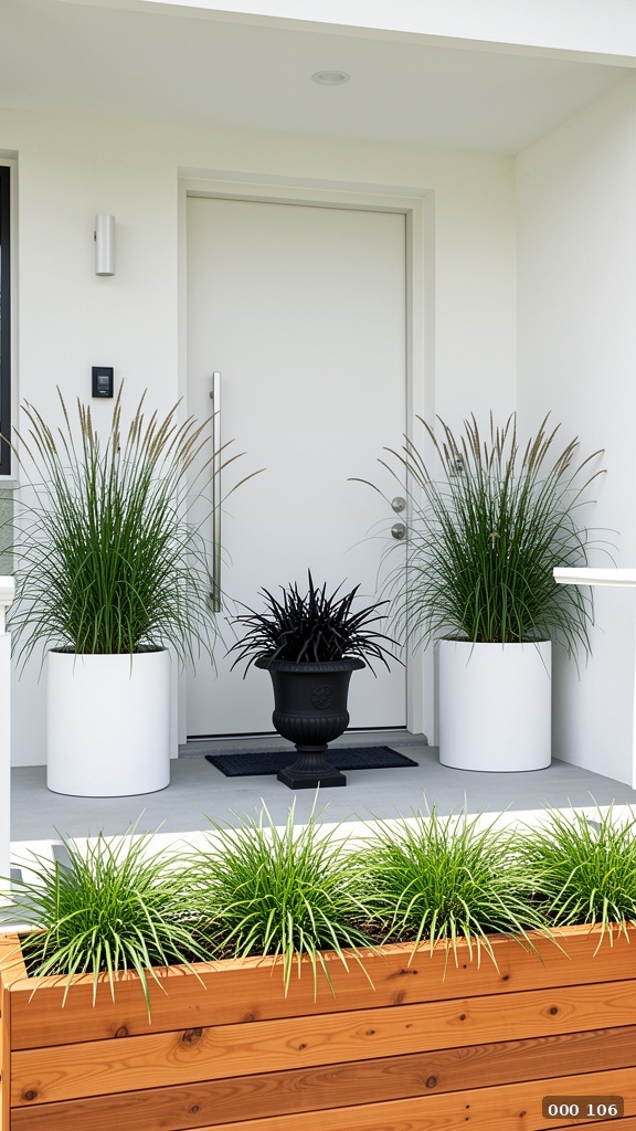 Modern grass porch