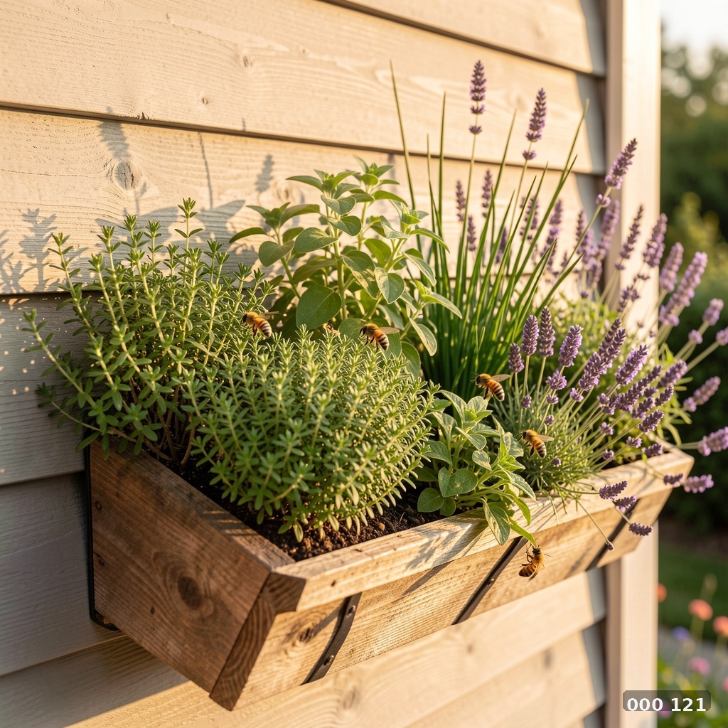 Herb wall planter