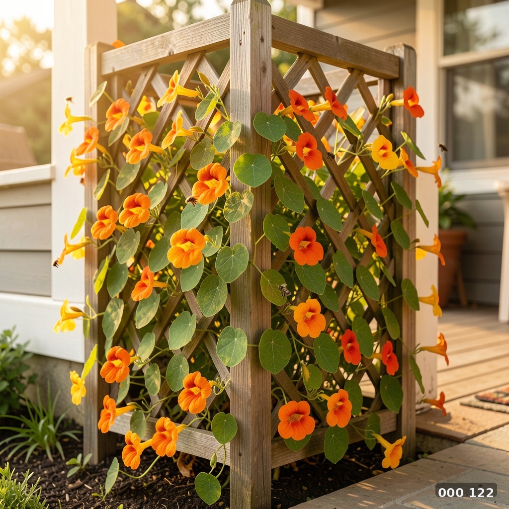 Nasturtium trellis