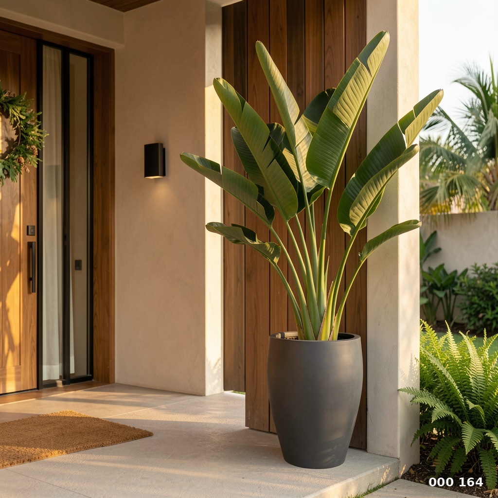 Birds of paradise floor planter