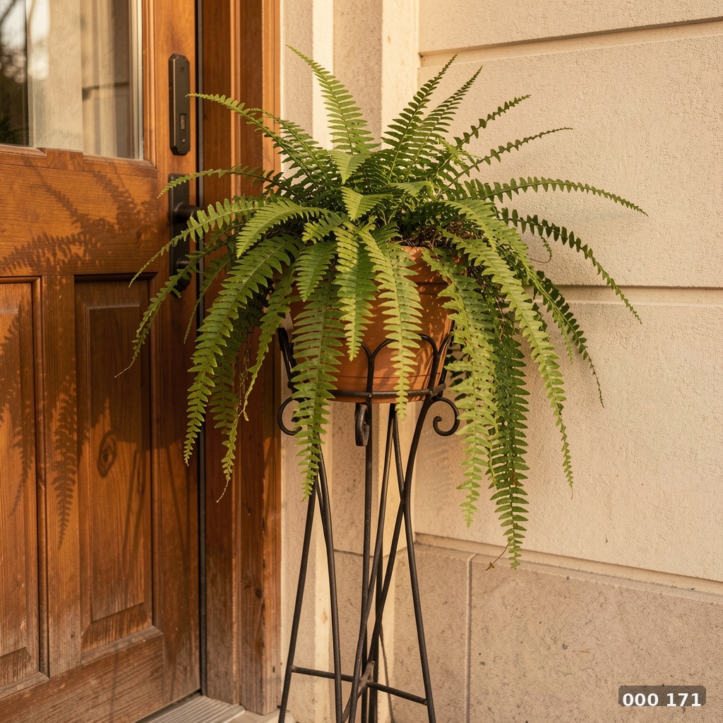 Fern on pedestal
