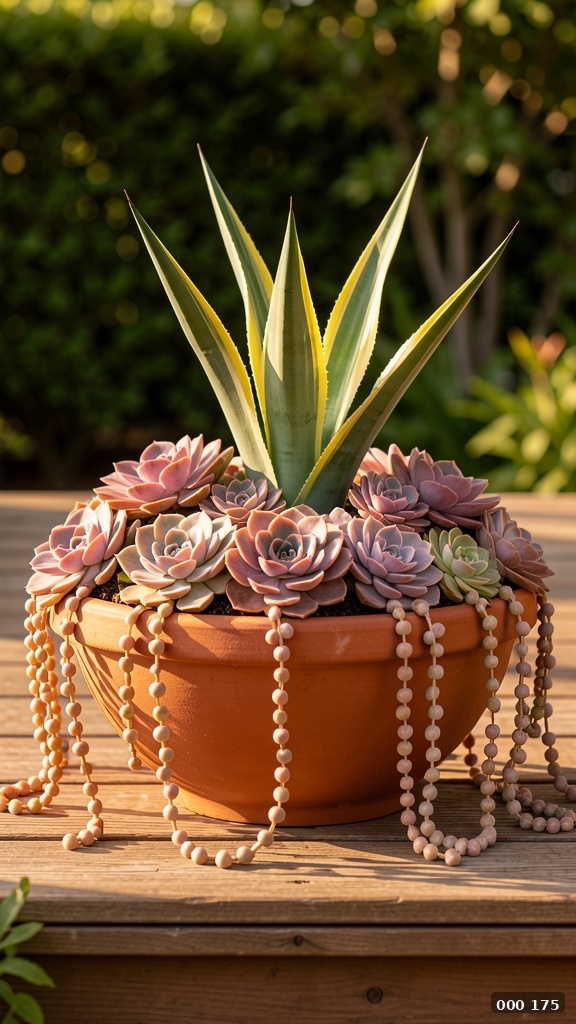 Classic terracotta succulent bowl