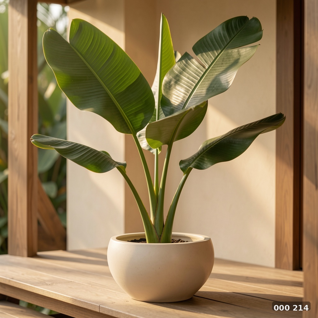 Banana leaf statement bowl