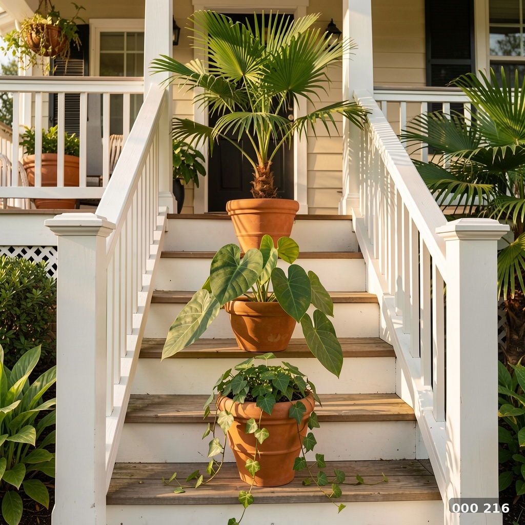 Staircase pot trio