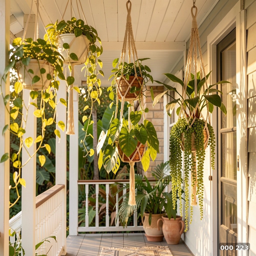 Hanging tropical planter